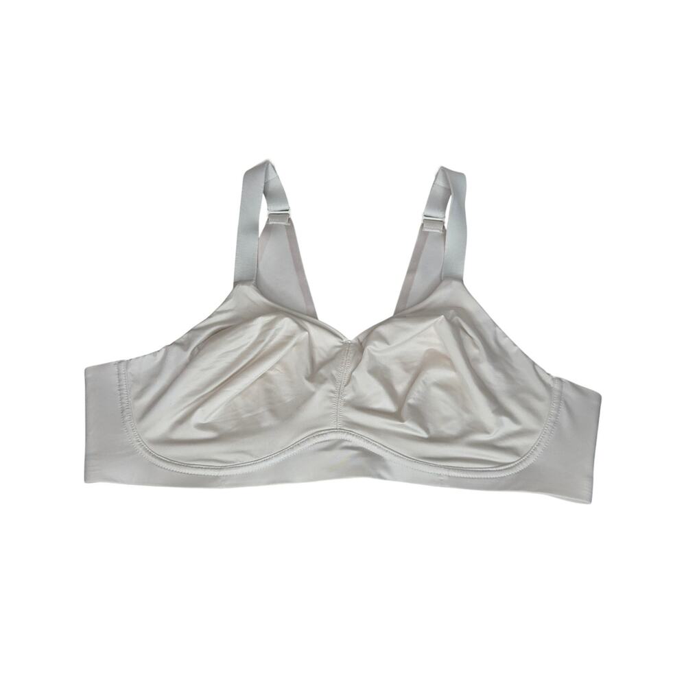 CATHERINES INTIMATES Wire Free Satiny Off White Bra Size 40C